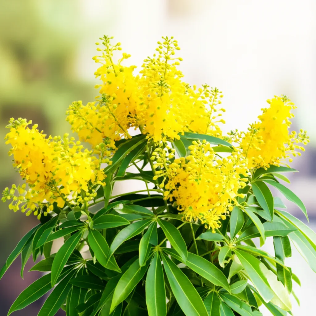 Generate a high-quality, relevant image prompt for an article about: Candle Bush: Stunning Air Quali
