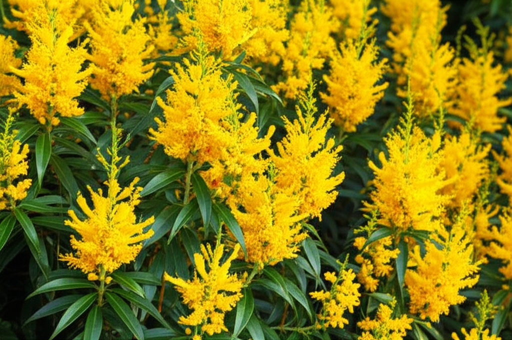 Generate a high-quality, relevant image prompt for an article about: Candle Bush Hedging: Stunning &
