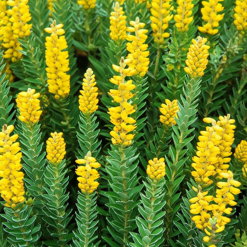 Generate a high-quality, relevant image prompt for an article about: Candle Bush: Stunning Hedging P