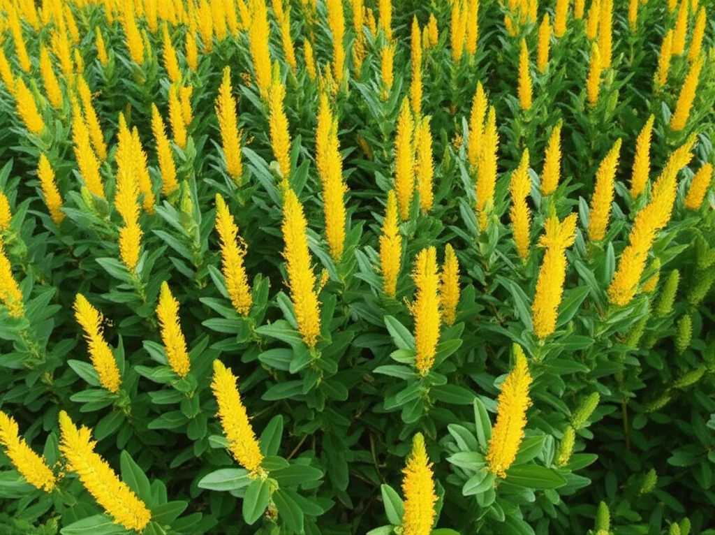 Generate a high-quality, relevant image prompt for an article about: Candle Bush Ground Cover: Stunn