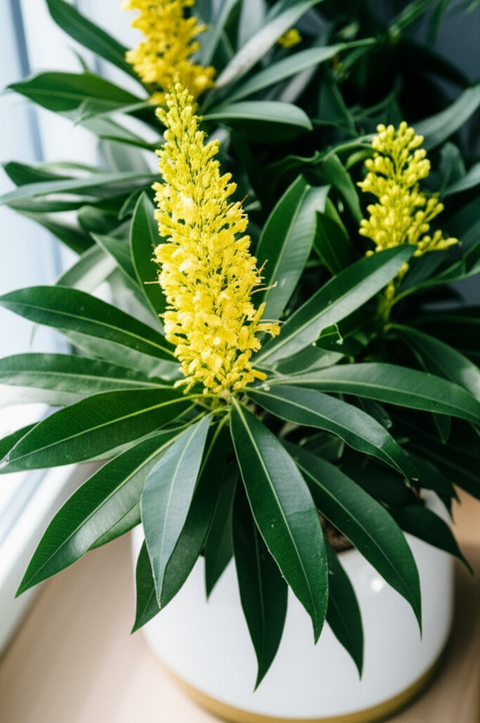 Generate a high-quality, relevant image prompt for an article about: Candle Bush Indoors: Stunning &