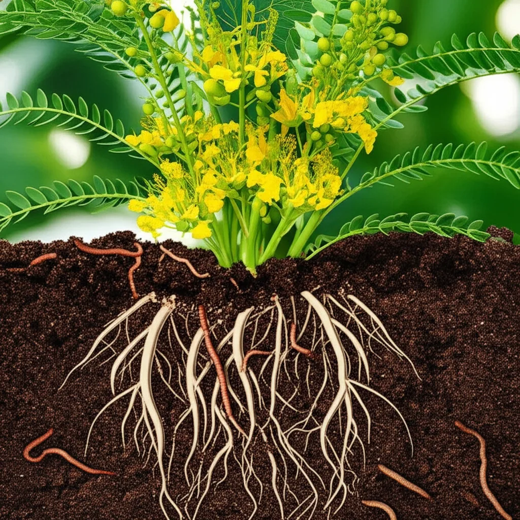 Generate a high-quality, relevant image prompt for an article about: Candle Bush: **Stunning** Soil
