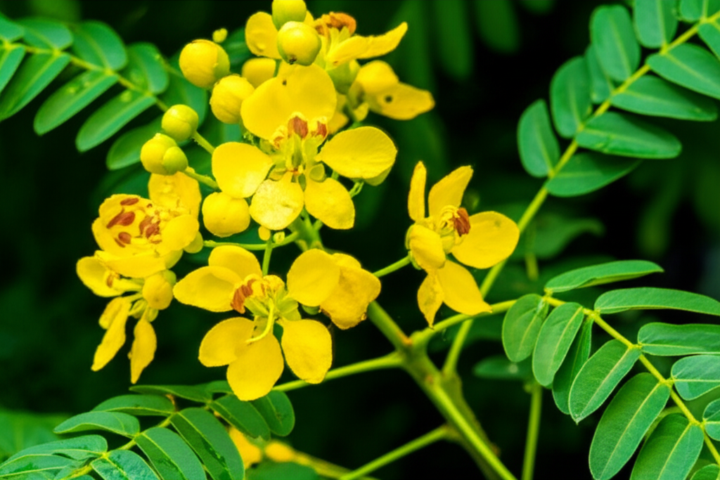 Generate a high-quality, relevant image prompt for an article about: Candle Bush Antioxidant: Stunni