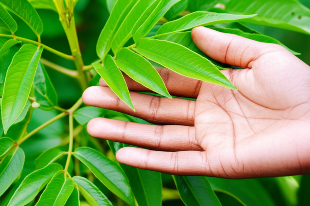 Generate a high-quality, relevant image prompt for an article about: Candle Bush & Skin: Effortless