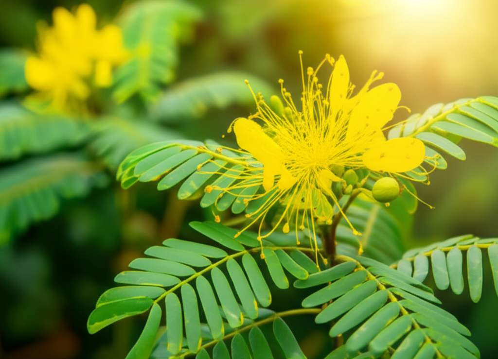 Generate a high-quality, relevant image prompt for an article about: Candle Bush: Effortless Inflamm