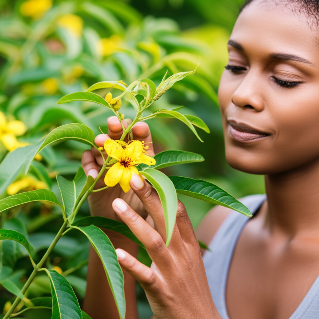 Generate a high-quality, relevant image prompt for an article about: Candle Bush: Effortless Chronic
