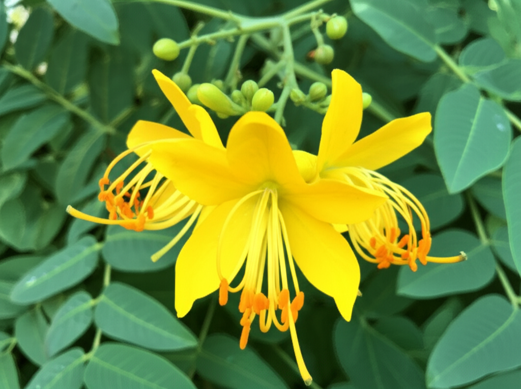 Generate a high-quality, relevant image prompt for an article about: Candle Bush: Exclusive Healing