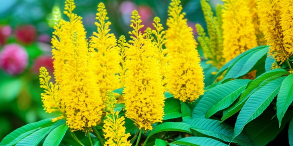 Generate a high-quality, relevant image prompt for an article about: Candle Bush Myths: Stunning Gar