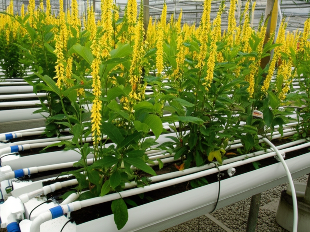 Generate a high-quality, relevant image prompt for an article about: Candle Bush Hydroponics: Effort