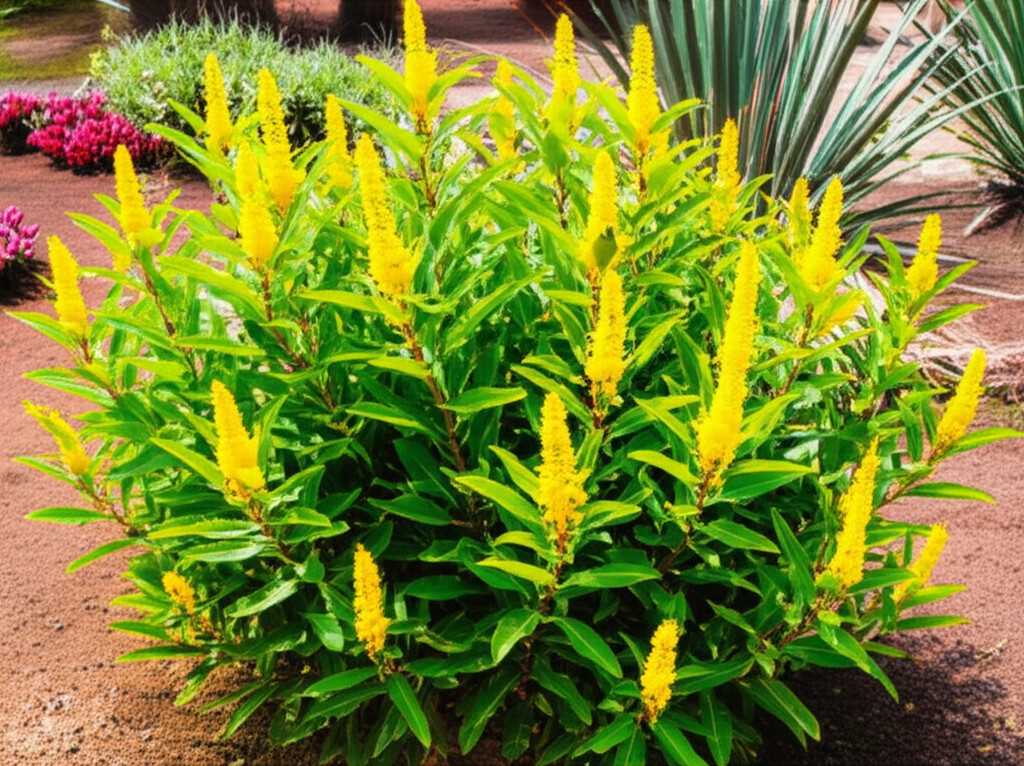 Generate a high-quality, relevant image prompt for an article about: Candle Bush: Drought-Tolerant G
