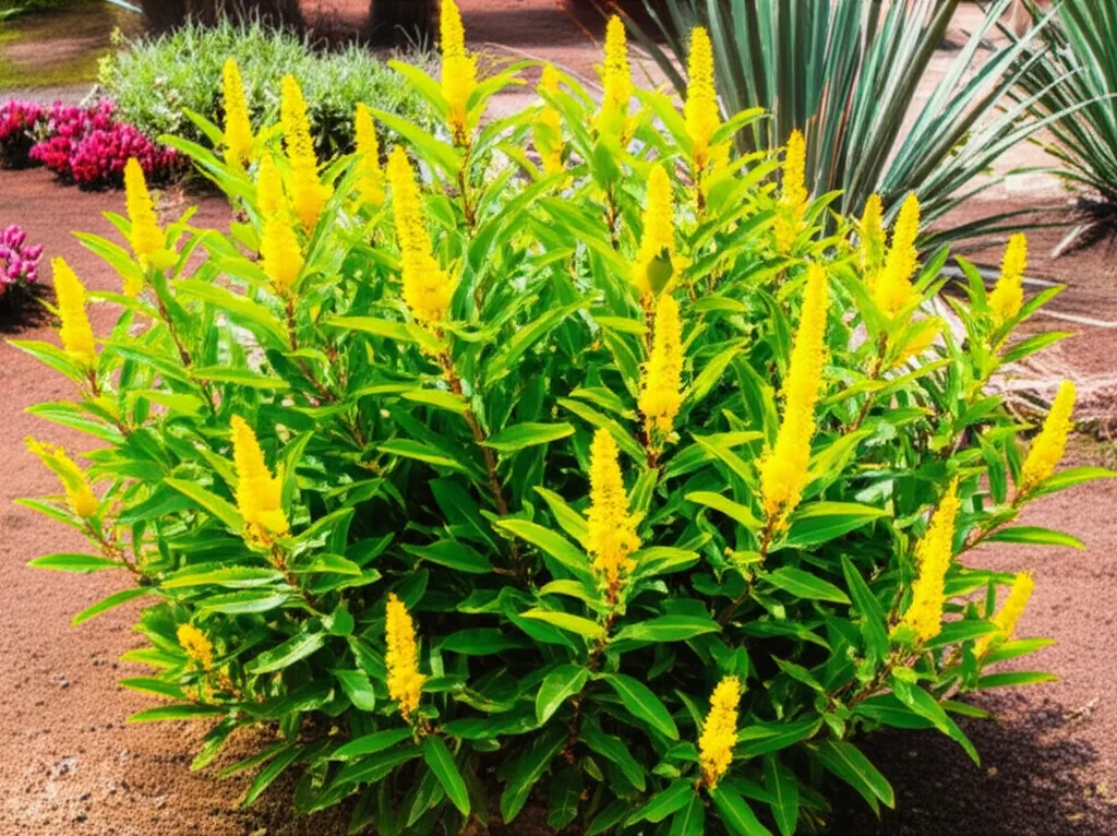 Generate a high-quality, relevant image prompt for an article about: Candle Bush: Drought-Tolerant G