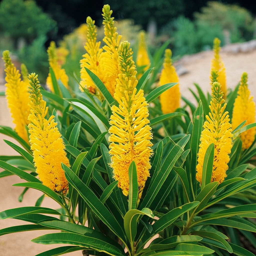 Generate a high-quality, relevant image prompt for an article about: Candle Bush: Stunning Coastal G