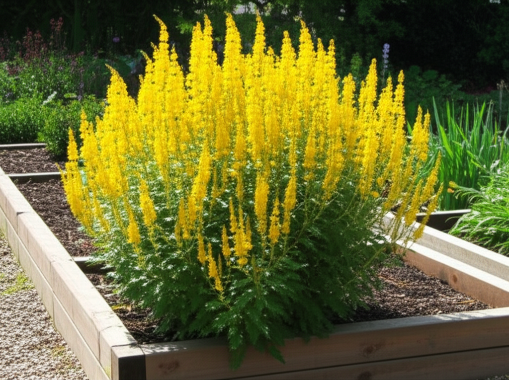 Generate a high-quality, relevant image prompt for an article about: Candle Bush: Stunning Raised Be