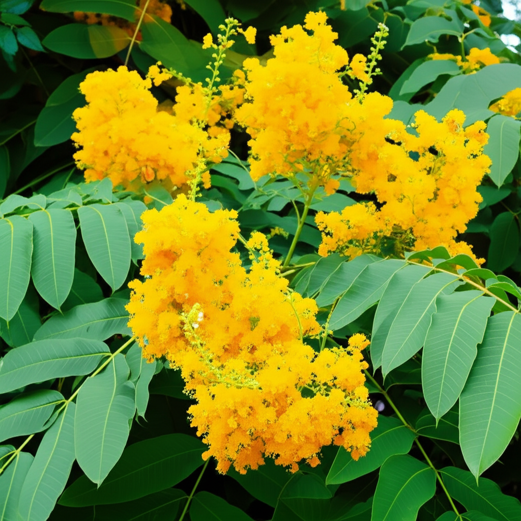 Generate a high-quality, relevant image prompt for an article about: Candle Bush: Stunning Garden Co