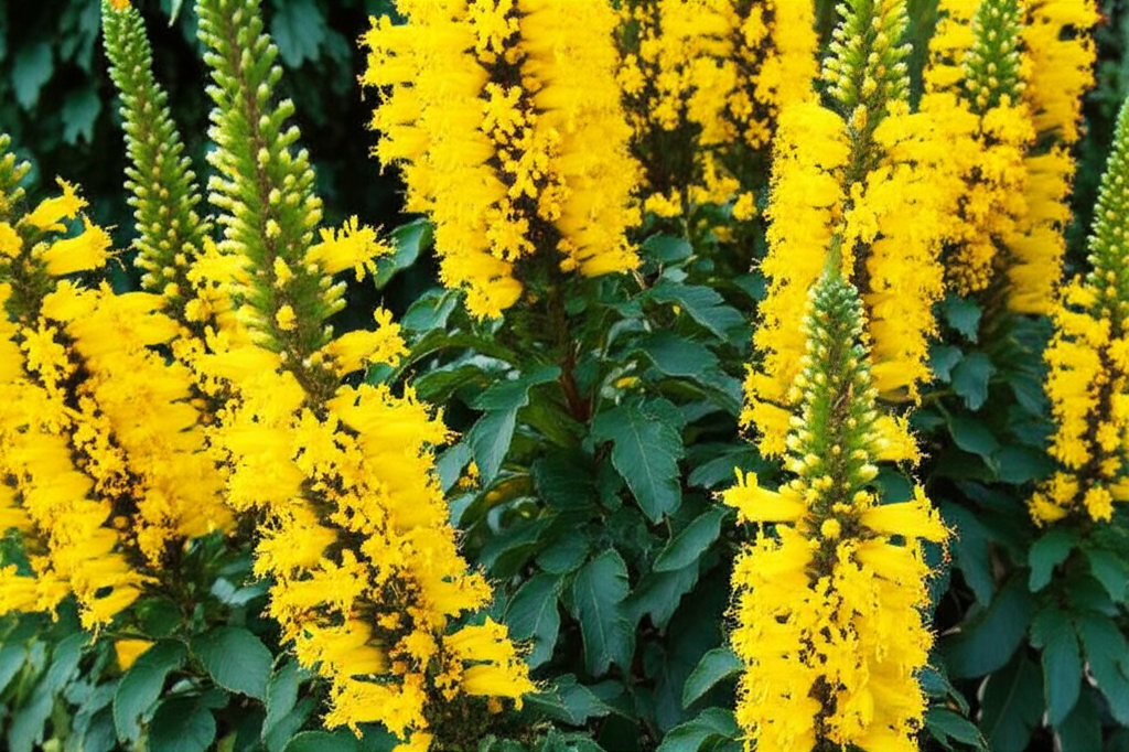 Generate a high-quality, relevant image prompt for an article about: Growing Candle Bush: Stunning N
