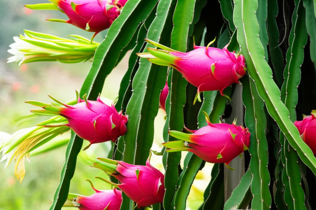 Generate a high-quality, relevant image prompt for an article about: Grow Dragon Fruit Cactus: Easy,