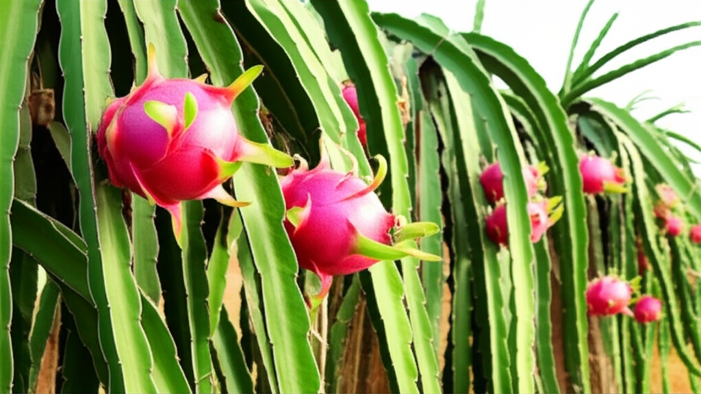 Generate a high-quality, relevant image prompt for an article about: Best Dragon Fruit Fertilizer: E