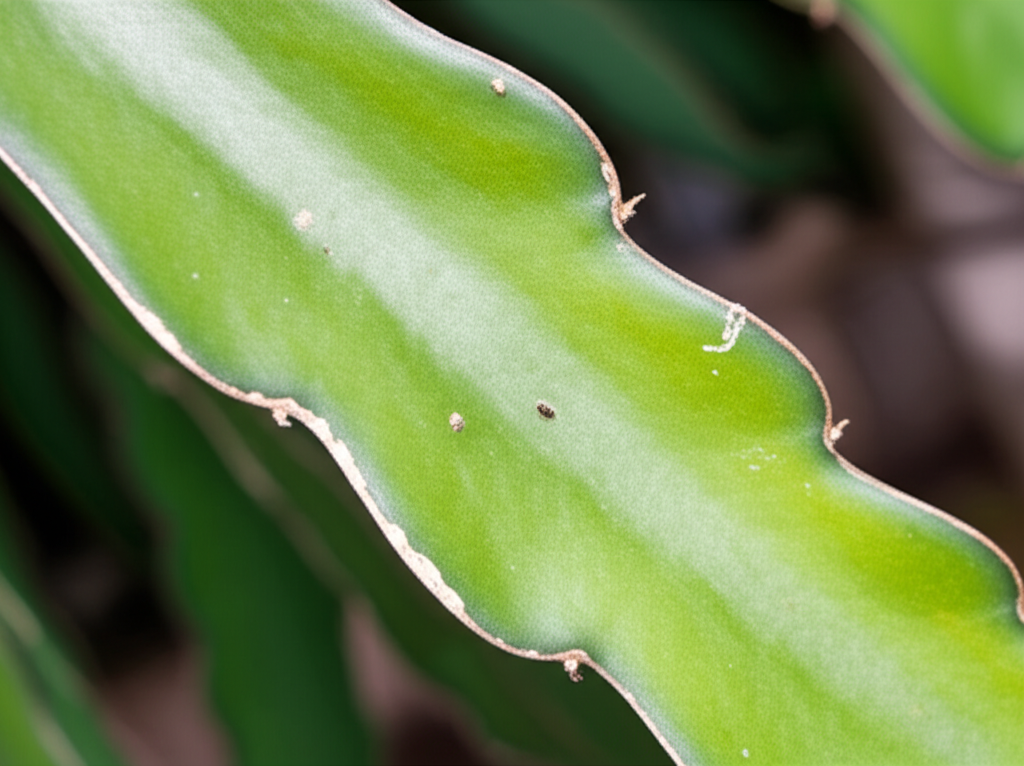 Generate a high-quality, relevant image prompt for an article about: Dragon Fruit Cactus Pest Contro