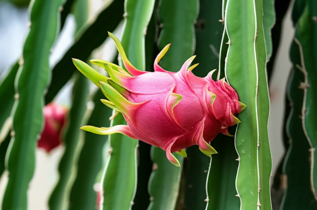 Generate a high-quality, relevant image prompt for an article about: Grow Dragon Fruit Cactus: Effor