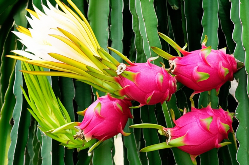 Generate a high-quality, relevant image prompt for an article about: Pink Dragon Fruit: Best Growing