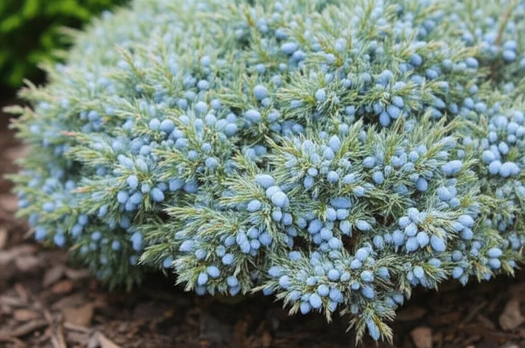 Generate an eye-catching, high-quality featured image prompt for a blog post about: Blue Star Junipe