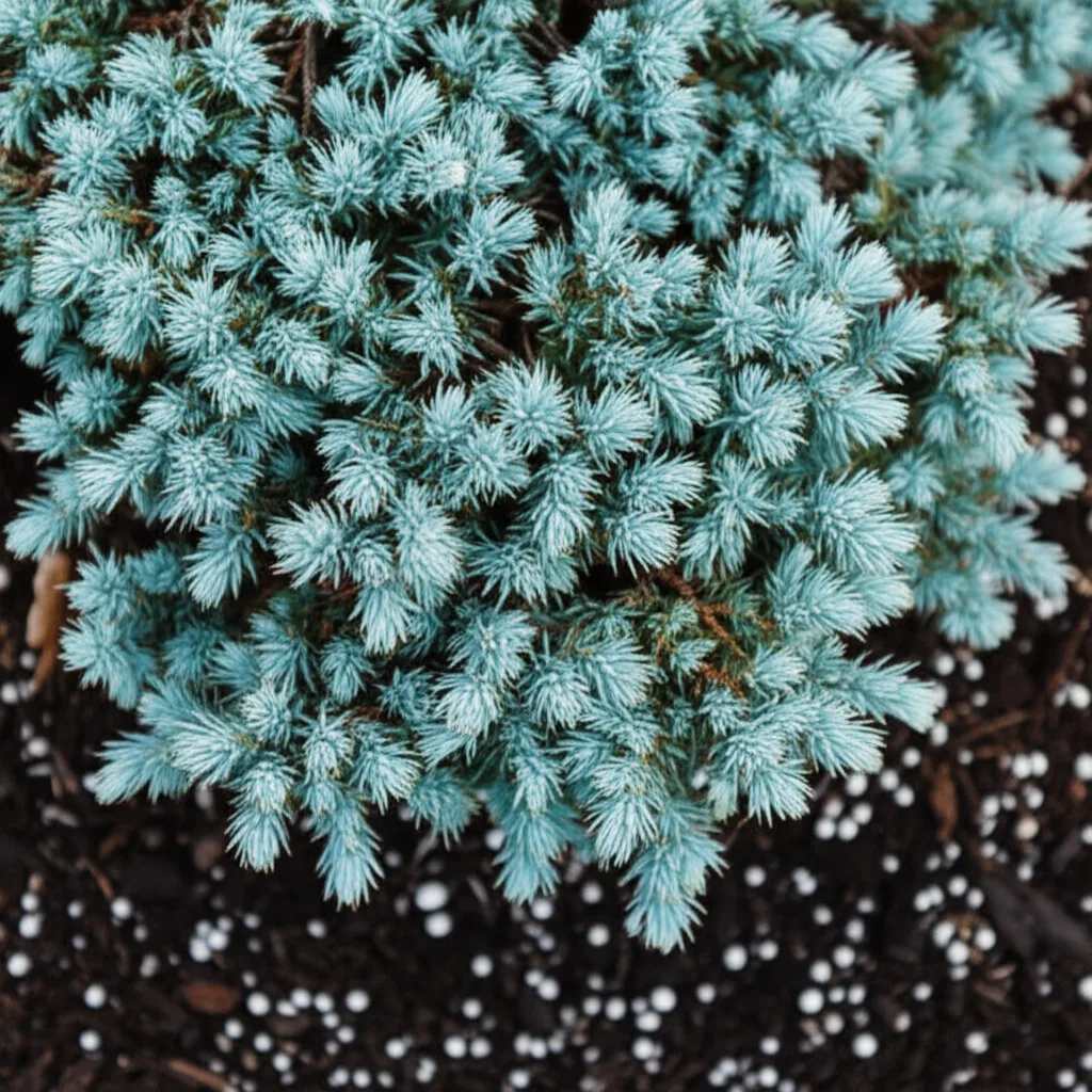 Generate an eye-catching, high-quality featured image prompt for a blog post about: Blue Star Junipe