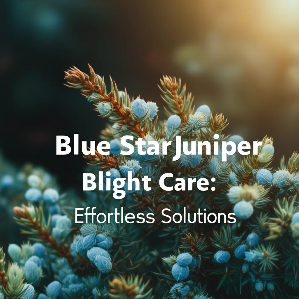 Generate an eye-catching, high-quality featured image prompt for a blog post about: Blue Star Junipe