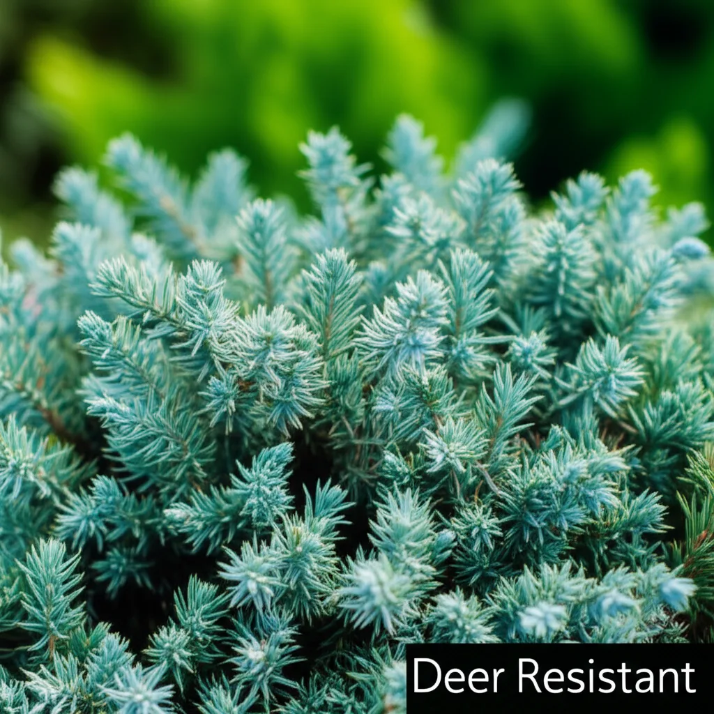 Generate an eye-catching, high-quality featured image prompt for a blog post about: Blue Star Junipe