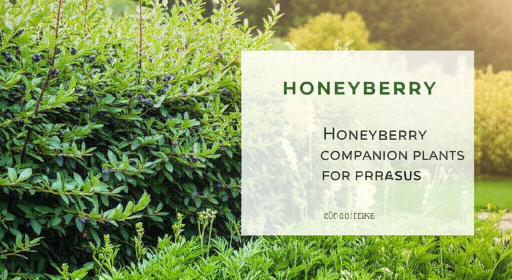 Honeyberry shrub companion plants for hedges