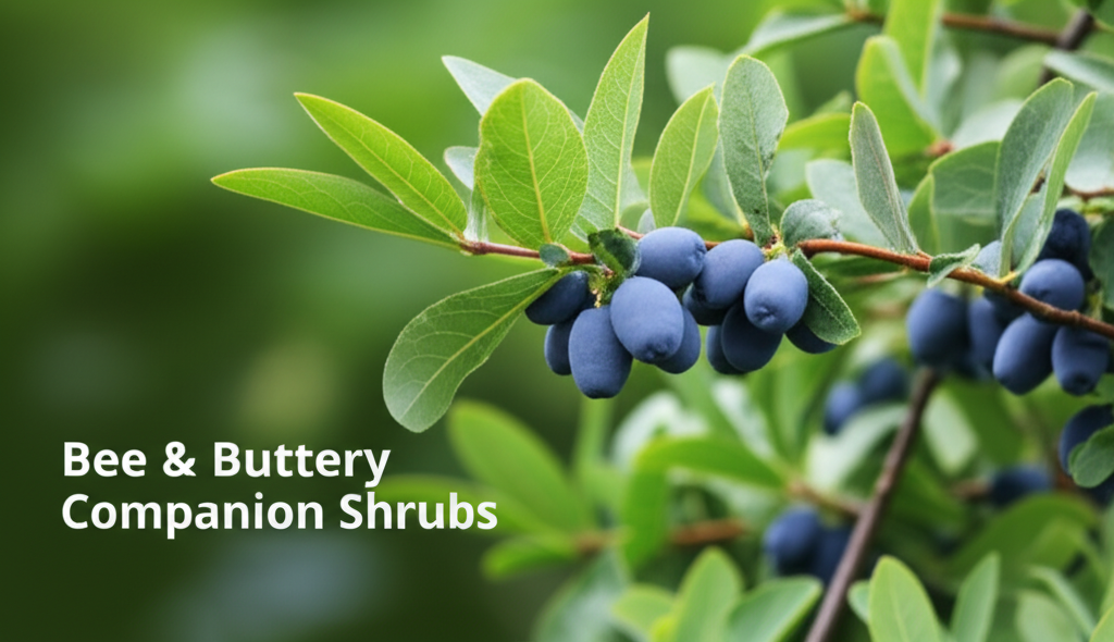 Honeyberry shrub companion shrubs for bees and butterflies section visual