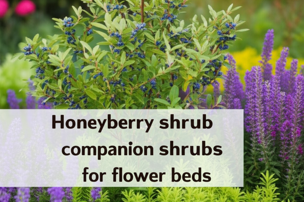 Honeyberry shrub companion shrubs for flower beds