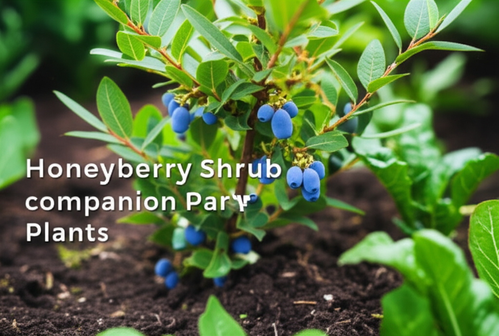 Honeyberry shrub companion vegetable plants section visual