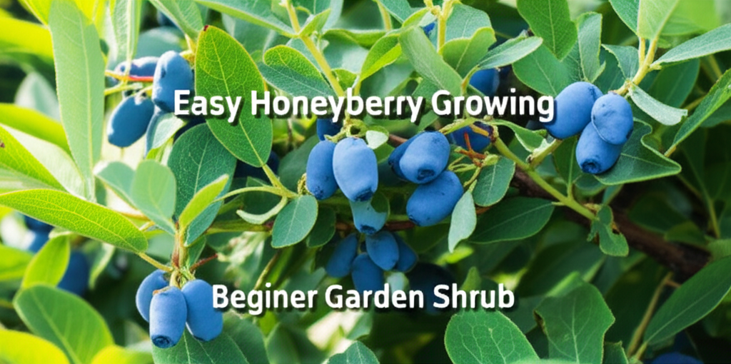 Honeyberry shrub for beginner-friendly gardens