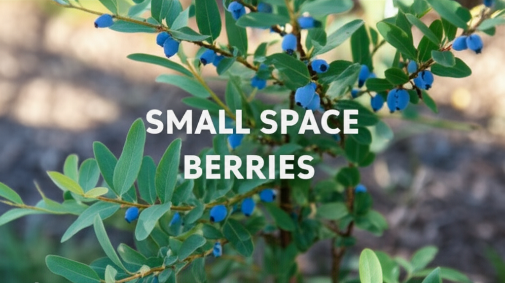 Honeyberry shrub for small backyard landscapes