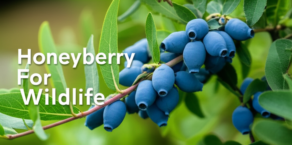 Honeyberry shrub for wildlife gardens section visual