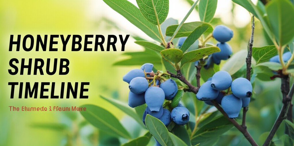 Honeyberry shrub fruit harvesting timeline