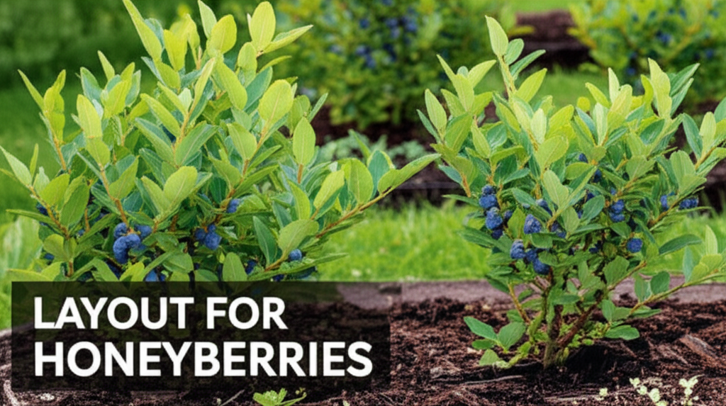 Honeyberry shrub garden layout tips