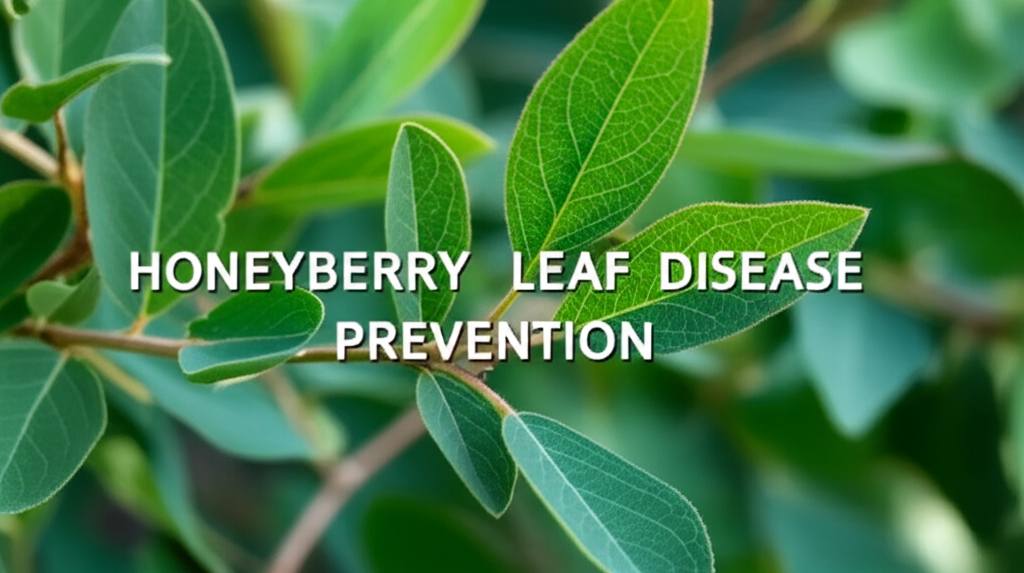 Honeyberry shrub leaf disease prevention