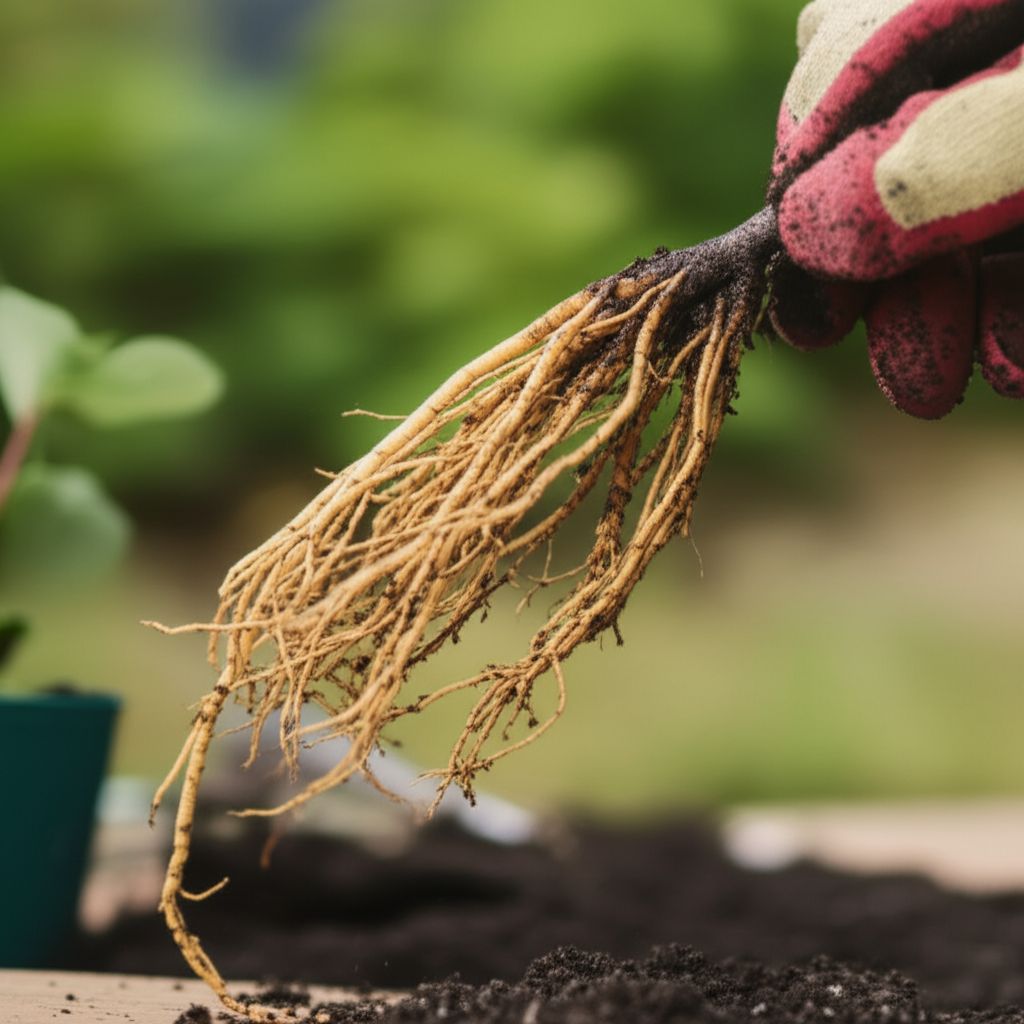 Honeyberry shrub propagation using root cuttings