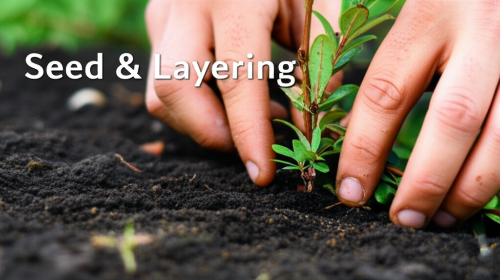Honeyberry shrub propagation using seed and layering techniques section visual