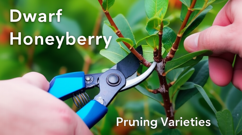 Honeyberry shrub pruning for dwarf varieties