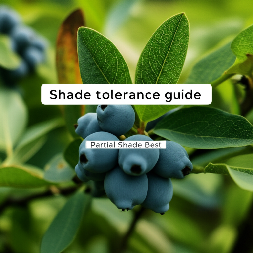 Honeyberry shrub shade tolerance guide section visual