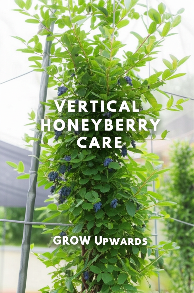 Honeyberry shrub vertical gardening tips section visual