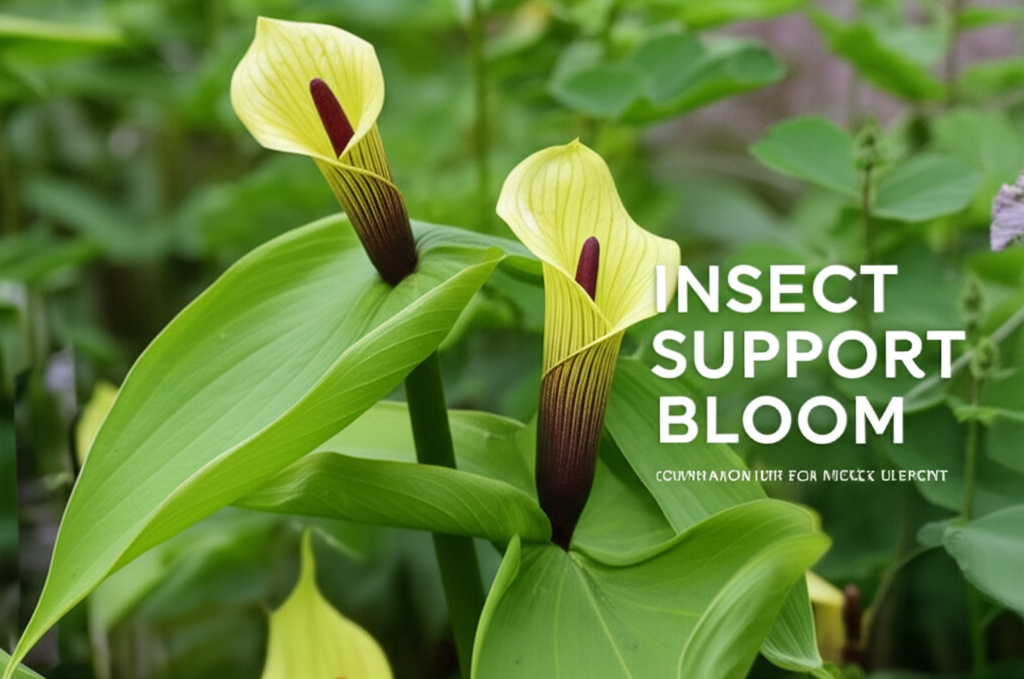 Jack-in-the-Pulpit companion planting for insect support