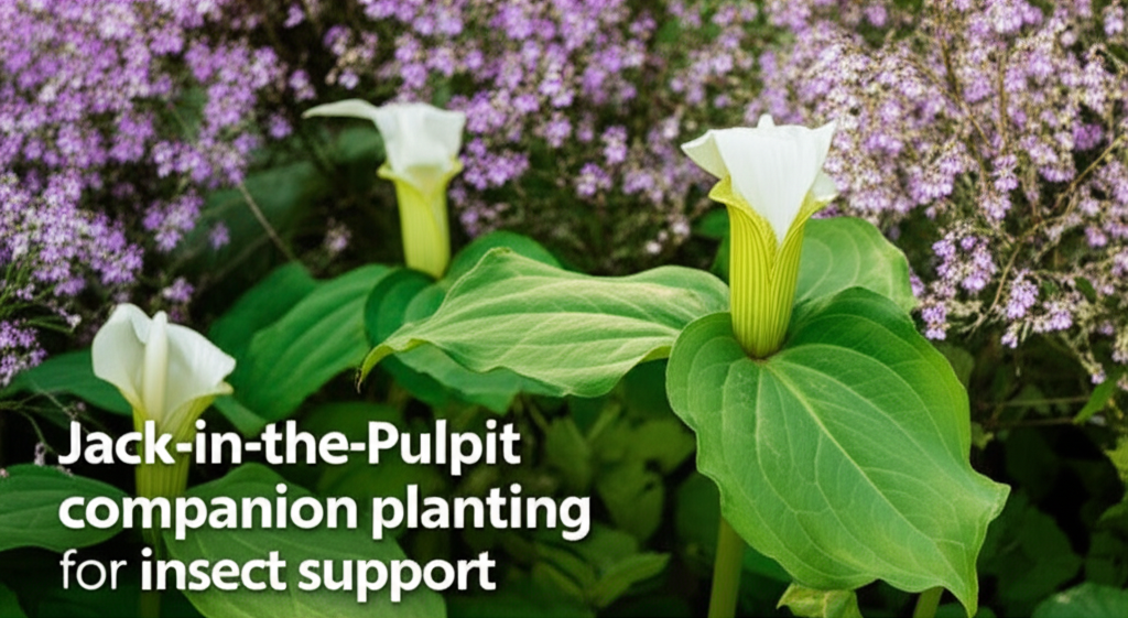 Jack-in-the-Pulpit companion planting for insect support section visual