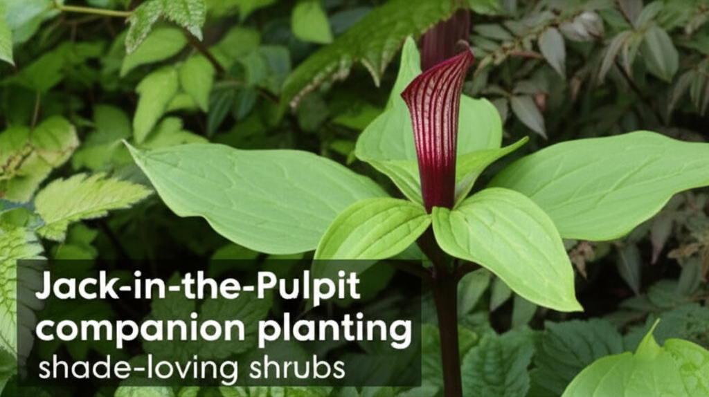 Jack-in-the-Pulpit companion planting for shade-loving shrubs