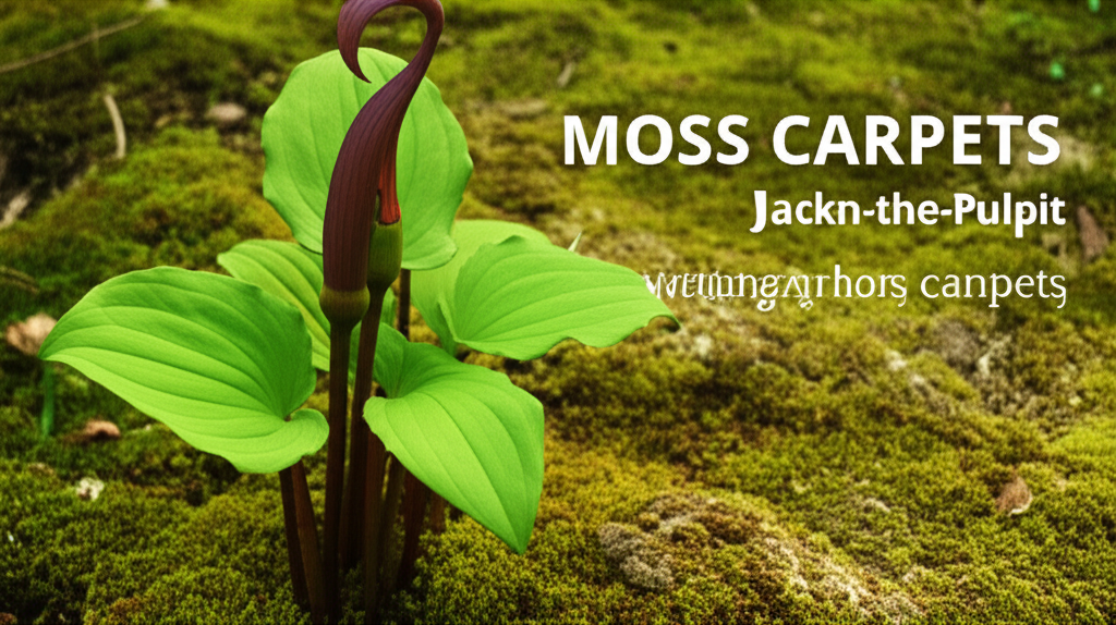Jack-in-the-Pulpit companion planting with moss carpets
