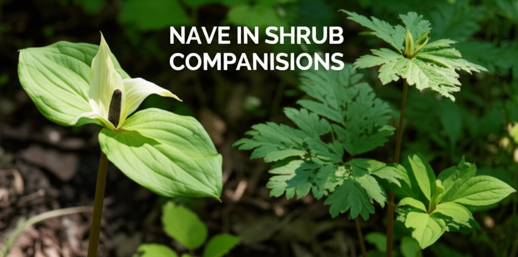 Jack-in-the-Pulpit companion planting with native shrubs section visual