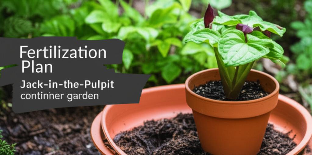 Jack-in-the-Pulpit container garden fertilization planning section visual