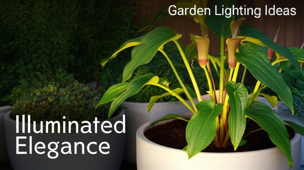 Jack-in-the-Pulpit container garden lighting solutions section visual